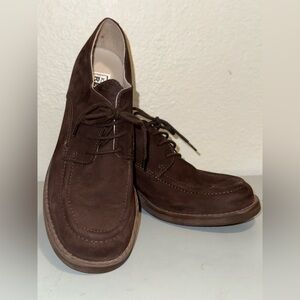Kenneth Cole Reaction Dark Brown Oxford Moc Toe Shoes - Unisex